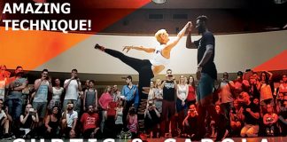 Curtis & Carola demo Urban Kiz, Designer Dj Chad “Panda” Curtis & Carola