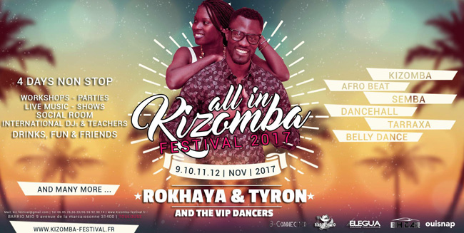 Tyron & Rokhaya stage semba in All In Kizomba Festival 2017